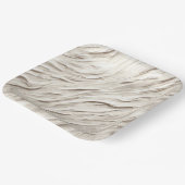 Abstrakte Elfenbeinstruktur Pappteller (Gewinkelt)