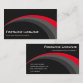 Abstrakte ellipsengraue Farbtöne Visitenkarte (Vorne/Hinten)