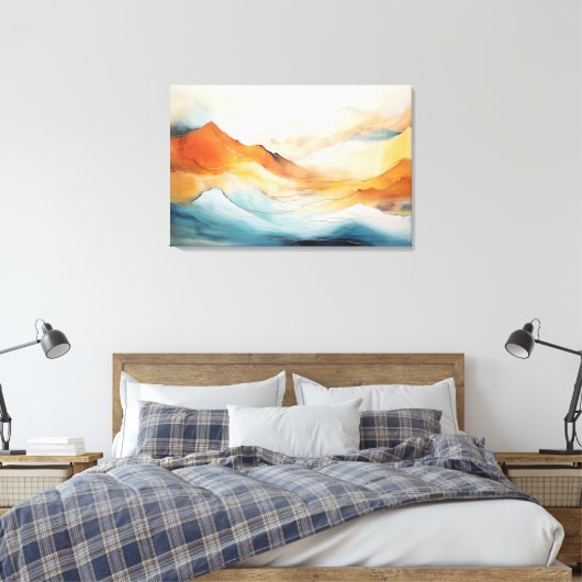 Abstrakte emotionale Landschaft Leinwanddruck (Insitu (Schlafzimmer))