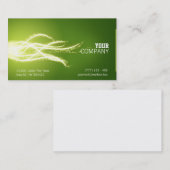 Abstrakte Energieexplosions-Geschäftskarte Visitenkarte (Vorne/Hinten)