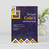 Abstrakte Energieinvestition Einladung (Stehend Vorderseite)