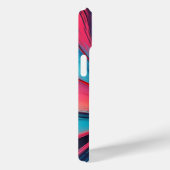 Abstrakte Energiekunst in Neon mit pulsierender Ge Case-Mate iPhone Hülle (Rückseite / Rechts)