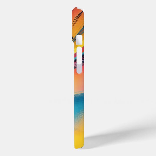 Abstrakte Energiekunst in Neon mit pulsierender Ge Case-Mate iPhone Hülle (Rückseite / Links)