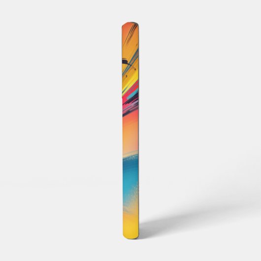 Abstrakte Energiekunst in Neon mit pulsierender Ge Samsung Galaxy Hülle (Linke Seite)