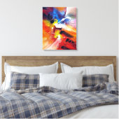 Abstrakte Energiezeichnen Leinwanddruck (Insitu (Schlafzimmer))