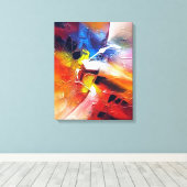 Abstrakte Energiezeichnen Leinwanddruck (Insitu (Holzboden))