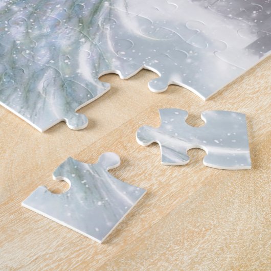 Abstrakte Engels-Winter-Schnee-Prinzessin Puzzle (Seite)