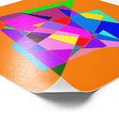 Abstrakte Entspannung 42 Transparent Fotodruck (Ecke)