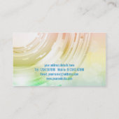 Abstrakte Entwurfs-Geschäfts-Karte Visitenkarte (Rückseite)