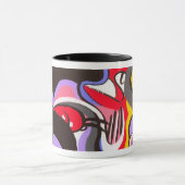 Abstrakte Entwurfs-Tasse Tasse (Zentrum)