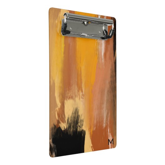 Abstrakte Erde Mini Klemmbrett (Schrägansicht)