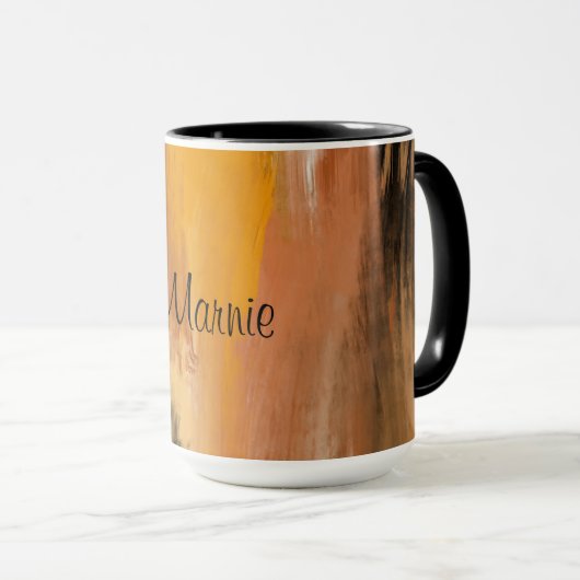 Abstrakte Erde Tasse (VorderseiteRechts)