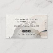 Abstrakte erdfarbene Formen Beruflich Visitenkarte (Rückseite)