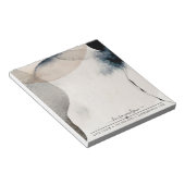 Abstrakte erdfarbene Formen Lebenslauf Notizblock (angewinkelt)