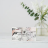 Abstrakte erdfarbene Formen Visitenkarte (Stehend Vorderseite)