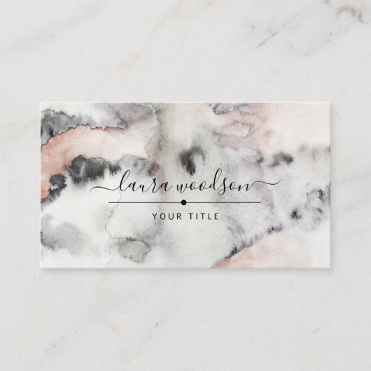 Abstrakte erdfarbene Formen Visitenkarte (Vorderseite)