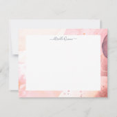 Abstrakte erdfarbene Wasseroberfläche Personalisie Mitteilungskarte (Vorderseite)