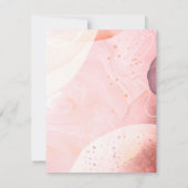 Abstrakte erdfarbene Wasseroberfläche Personalisie Mitteilungskarte (Rückseite)