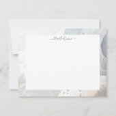 Abstrakte erdfarbene Wasseroberfläche Personalisie Mitteilungskarte (Vorderseite)