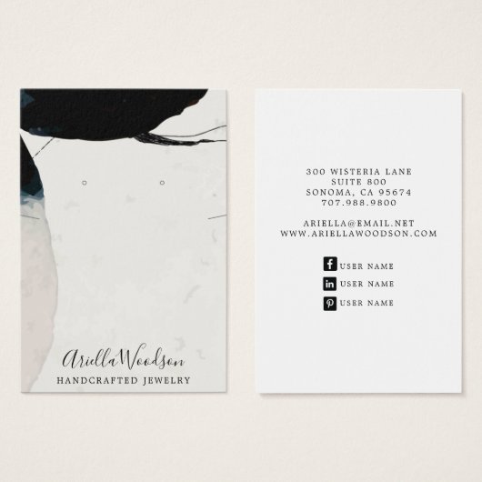 Abstrakte Erdformen mit Nekklasseanzeige (Vorne & Hinten)