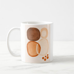 Abstrakte Erdkreise Minimale zeitgenössische Wand Kaffeetasse
