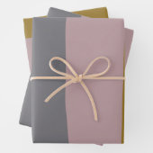 Abstrakte Erdstreifen Moderne ästhetische Soft Geschenkpapier Set (Beispiel)