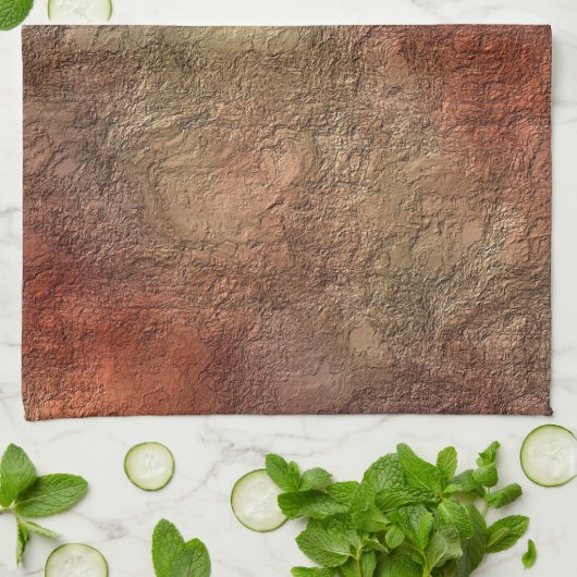 Abstrakte Erdton-Farbküchen-Tücher Geschirrtuch (Gefaltet)