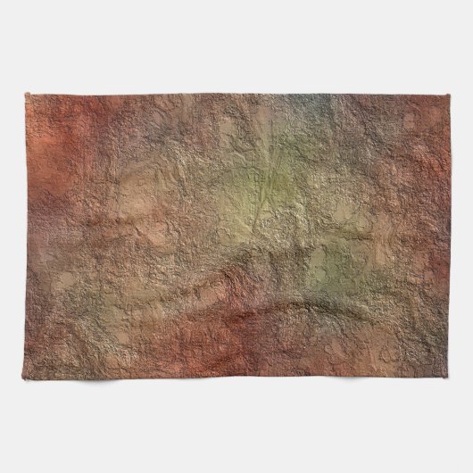 Abstrakte Erdton-Farbküchen-Tücher Geschirrtuch (Horizontal)