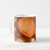 Abstrakte Erdtöne-Wasserfarbe Kaffeetasse (Vorderseite Links)
