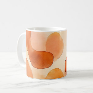 Abstrakte Erdtöne-Wasserfarbe Kaffeetasse