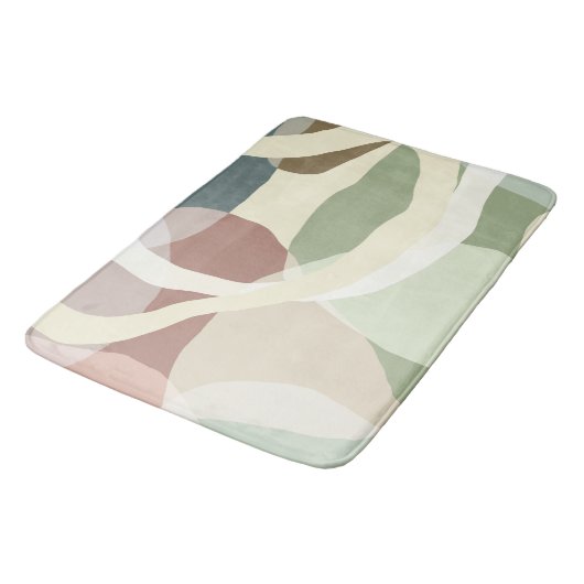 Abstrakte Erdung Badematte (Schrägansicht)