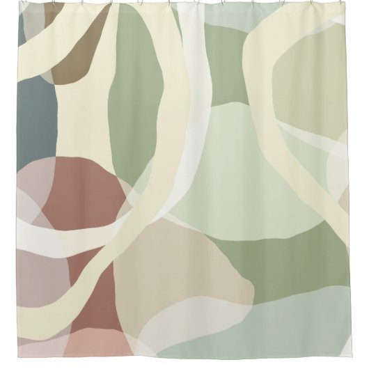 Abstrakte Erdung Duschvorhang (Vorderseite)