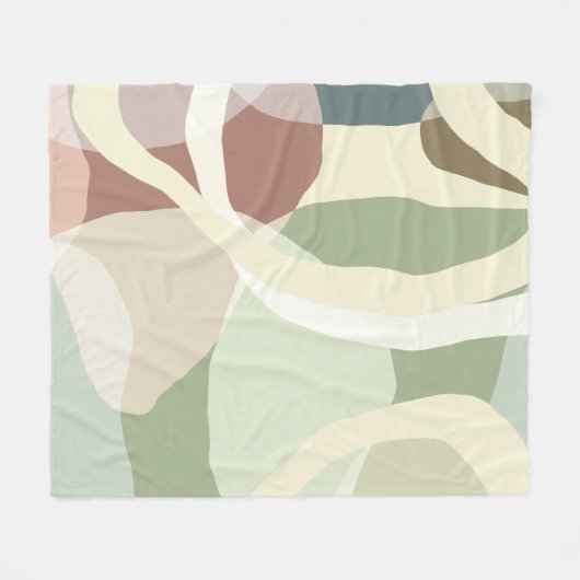 Abstrakte Erdung Fleecedecke (Vorderseite (Horizontal))