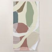 Abstrakte Erdung Strandtuch (Vorderseite)