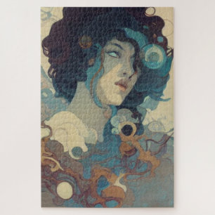 Abstrakte Essenz des Zen-Jigsaw-Puzzles Puzzle