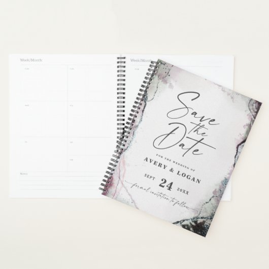 Abstrakte Ethereal Mauve Lilac Lila Hochzeitspläne Planer (Anzeige)