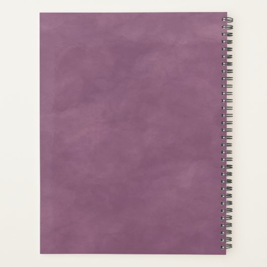 Abstrakte Ethereal Mauve Lilac Lila Hochzeitspläne Planer (Rückseite)