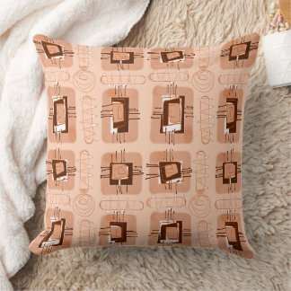 Abstrakte Ethnic Matrix - Dusty Coral Kissen