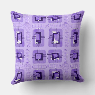Abstrakte Ethnic Matrix - Lavender Kissen