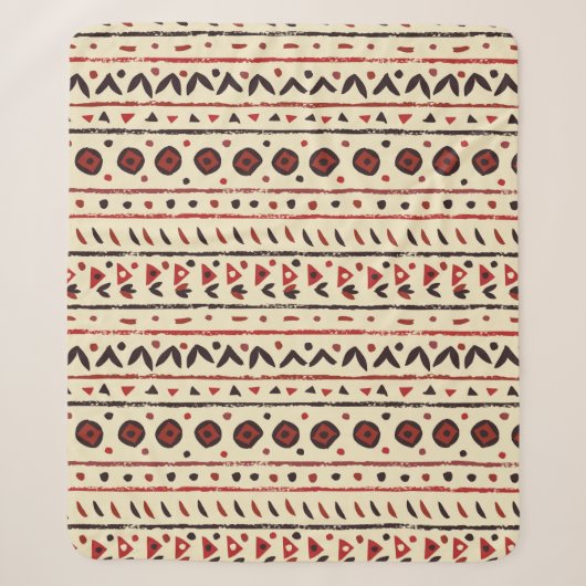 Abstrakte ethnisch nahtlose Muster Sherpadecke (Vorderseite)