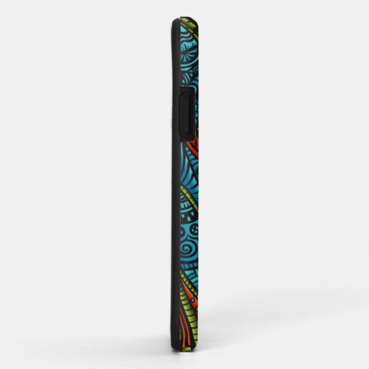 Abstrakte ethnische Tapete Case-Mate iPhone Hülle (Hinten/Rechts)