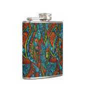 Abstrakte ethnische Tapete Flachmann (Rechts)