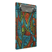 Abstrakte ethnische Tapete Mini Klemmbrett (Schrägansicht)