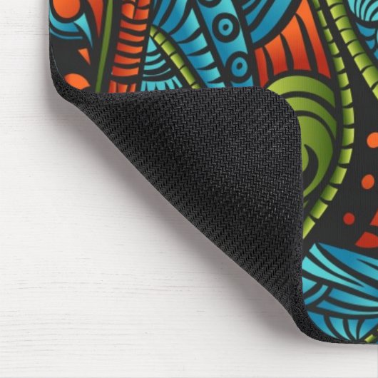 Abstrakte ethnische Tapete Mousepad (Ecke)
