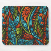Abstrakte ethnische Tapete Mousepad (Vorne)