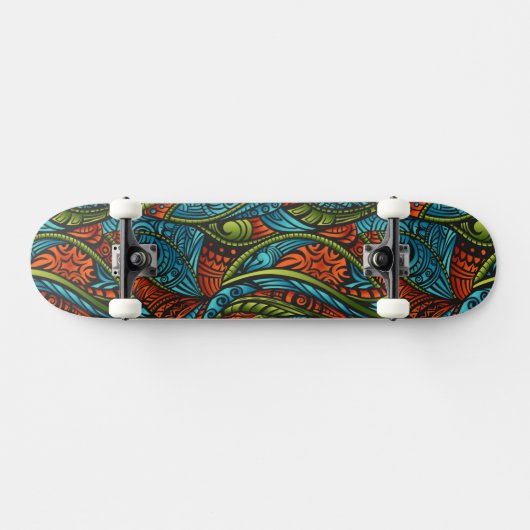Abstrakte ethnische Tapete Skateboard (Horizontal)