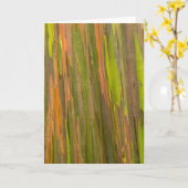 Abstrakte Eukalyptus-Rinde Karte (Gelbe Blume)