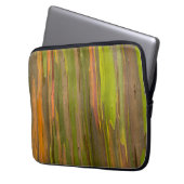 Abstrakte Eukalyptus-Rinde Laptopschutzhülle (Vorderseite Links)