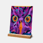Abstrakte Eule Acrylschild (Winkel)
