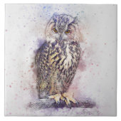 Abstrakte Eule Fliese (Vorderseite)